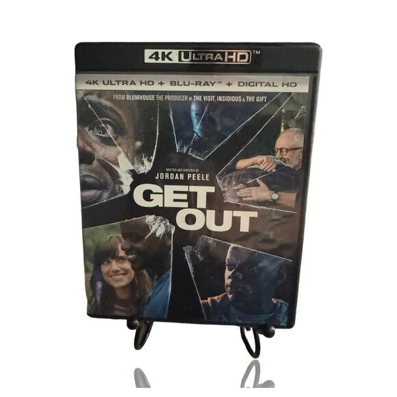 Get Out 4K Ultra HD + Blu-ray + Digital HD 2-Disc Set Horror Thriller (No Code) - Picture 1 of 3